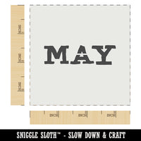 May Month Calendar Fun Text Wall Cookie DIY Craft Reusable Stencil