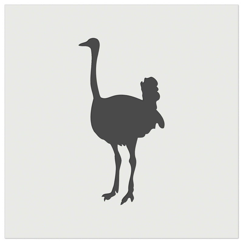 Ostrich Bird Solid Wall Cookie DIY Craft Reusable Stencil