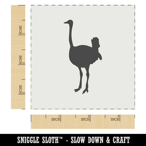 Ostrich Bird Solid Wall Cookie DIY Craft Reusable Stencil