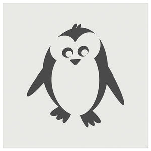 Peaky Penguin Doodle Wall Cookie DIY Craft Reusable Stencil