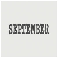 September Month Calendar Fun Text Wall Cookie DIY Craft Reusable Stencil