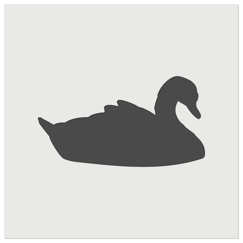 Swan Swimming Solid Wall Cookie DIY Craft Reusable Stencil
