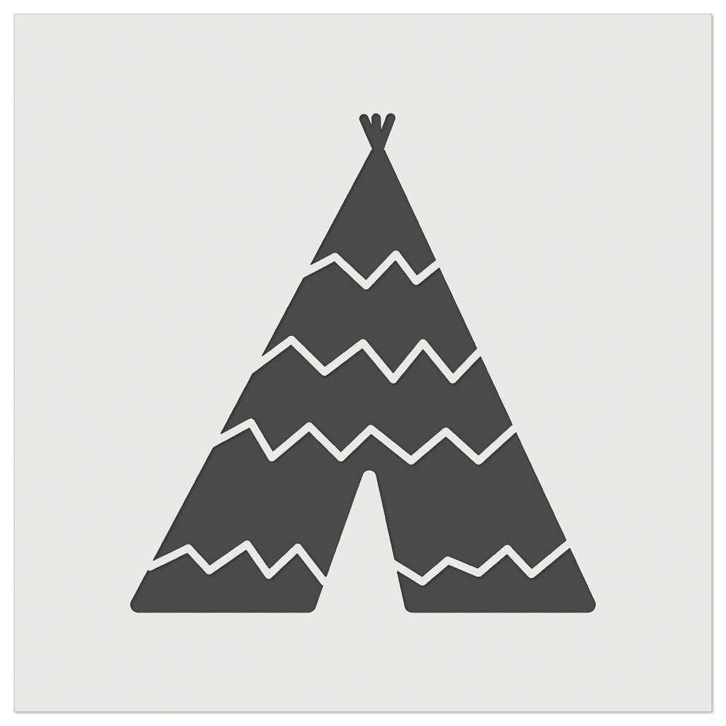 Tipi Teepee Wall Cookie DIY Craft Reusable Stencil