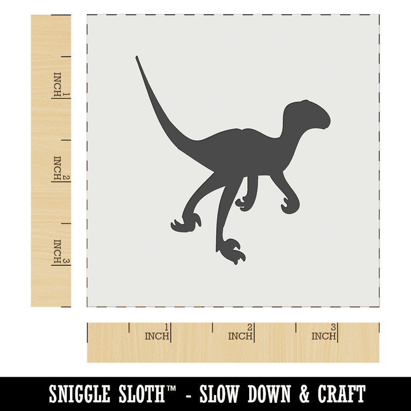 Velociraptor Dinosaur Solid Wall Cookie DIY Craft Reusable Stencil