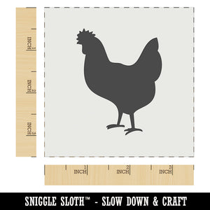 Chicken Standing Solid Wall Cookie DIY Craft Reusable Stencil