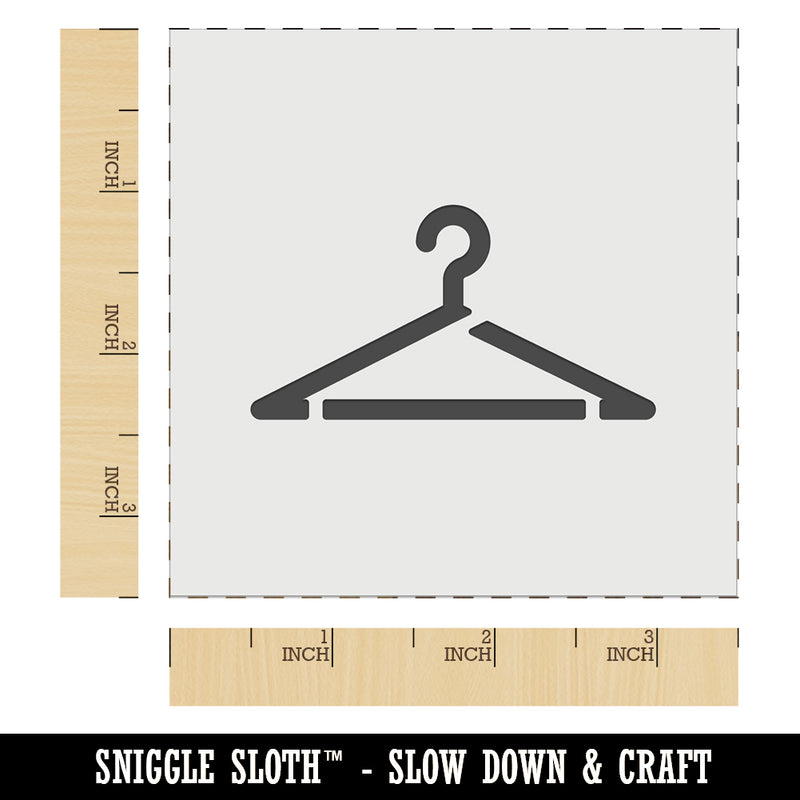 Clothes Hanger Laundry Wall Cookie DIY Craft Reusable Stencil