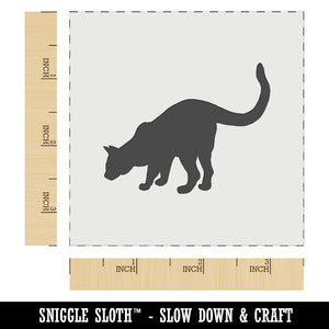 Curious Cat Solid Wall Cookie DIY Craft Reusable Stencil
