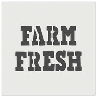 Farm Fresh Fun Text Wall Cookie DIY Craft Reusable Stencil