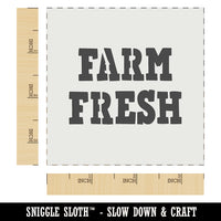 Farm Fresh Fun Text Wall Cookie DIY Craft Reusable Stencil