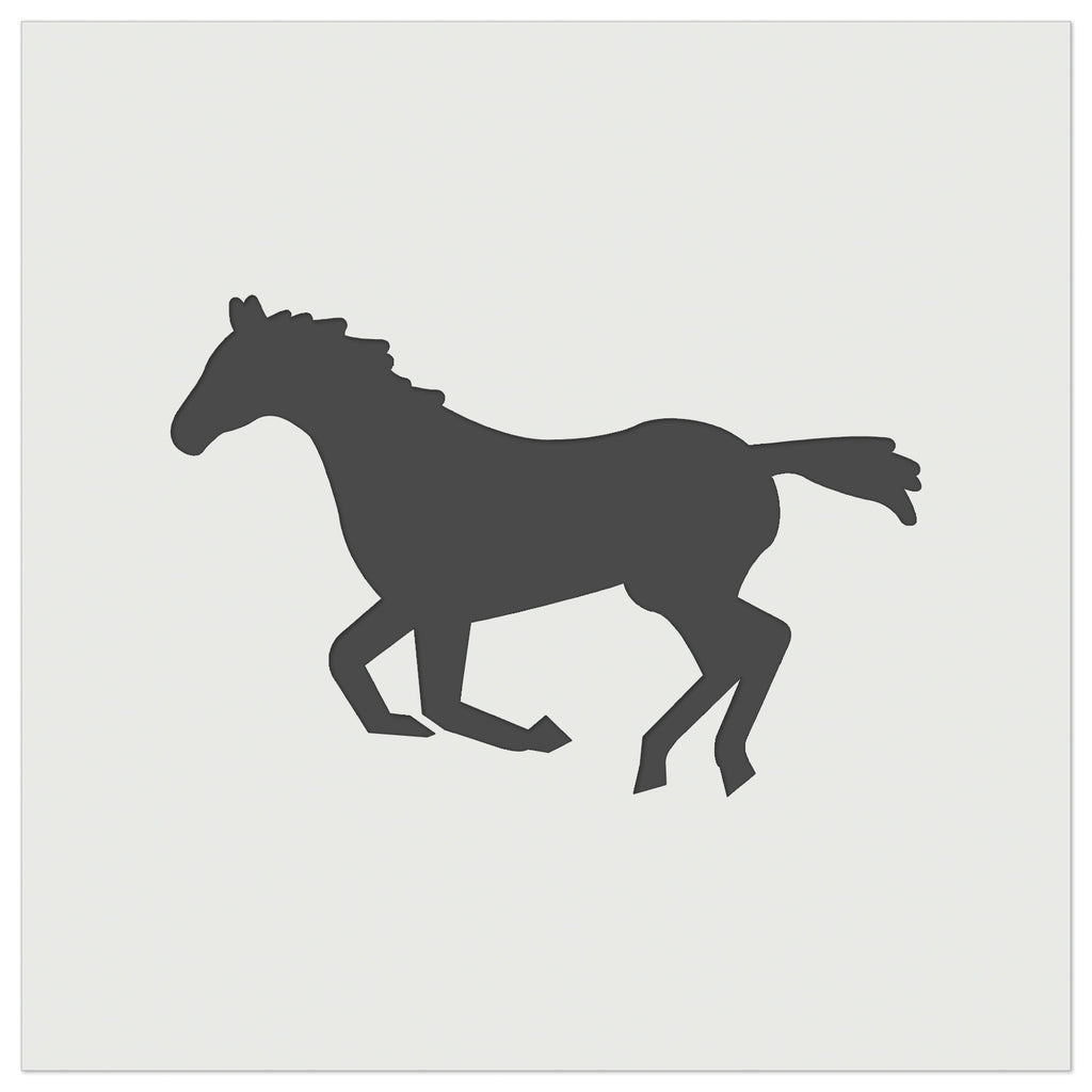 Horse Running Solid Wall Cookie DIY Craft Reusable Stencil