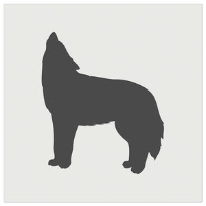 Howling Wolf Solid Wall Cookie DIY Craft Reusable Stencil