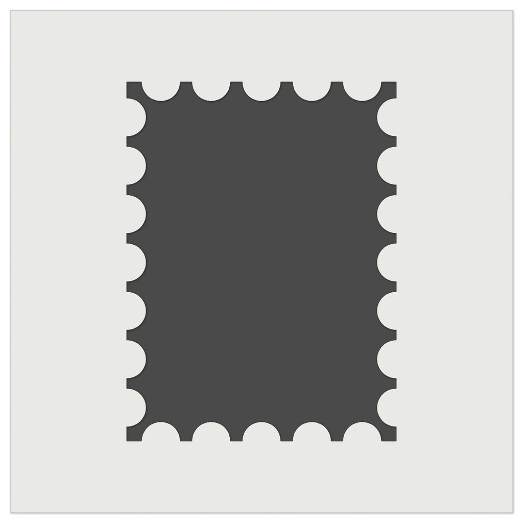 Postage Stamp Border Wall Cookie DIY Craft Reusable Stencil