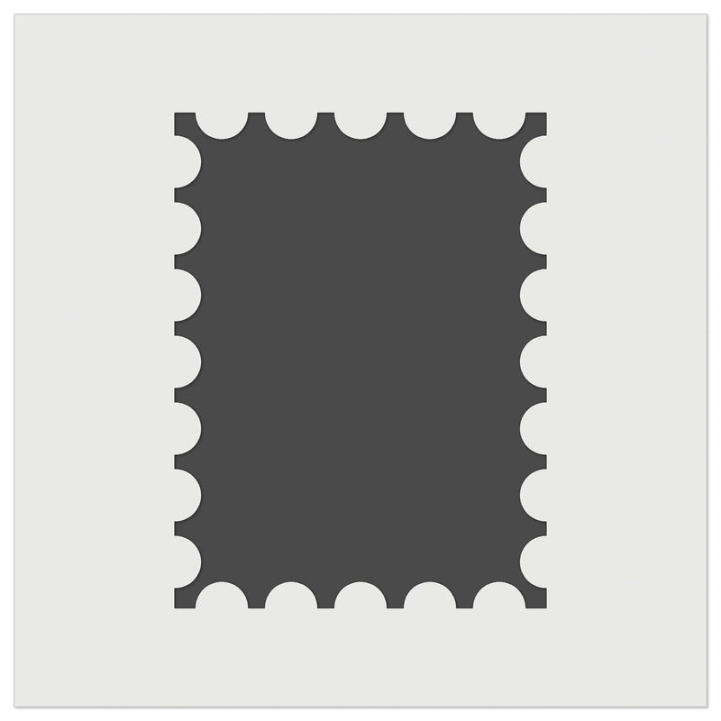 Postage Stamp Border Wall Cookie DIY Craft Reusable Stencil