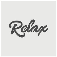 Relax Fun Text Wall Cookie DIY Craft Reusable Stencil