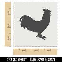 Rooster Chicken Standing Solid Wall Cookie DIY Craft Reusable Stencil