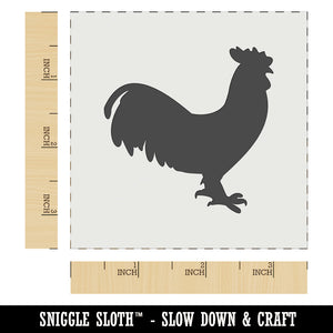 Rooster Chicken Standing Solid Wall Cookie DIY Craft Reusable Stencil