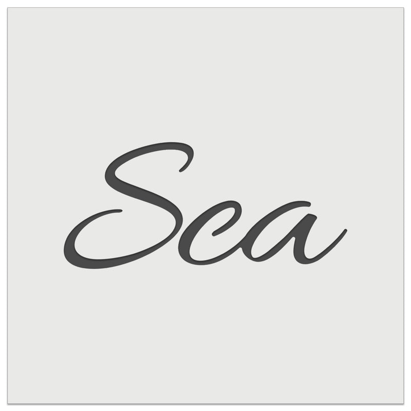 Sea Fun Text Wall Cookie DIY Craft Reusable Stencil