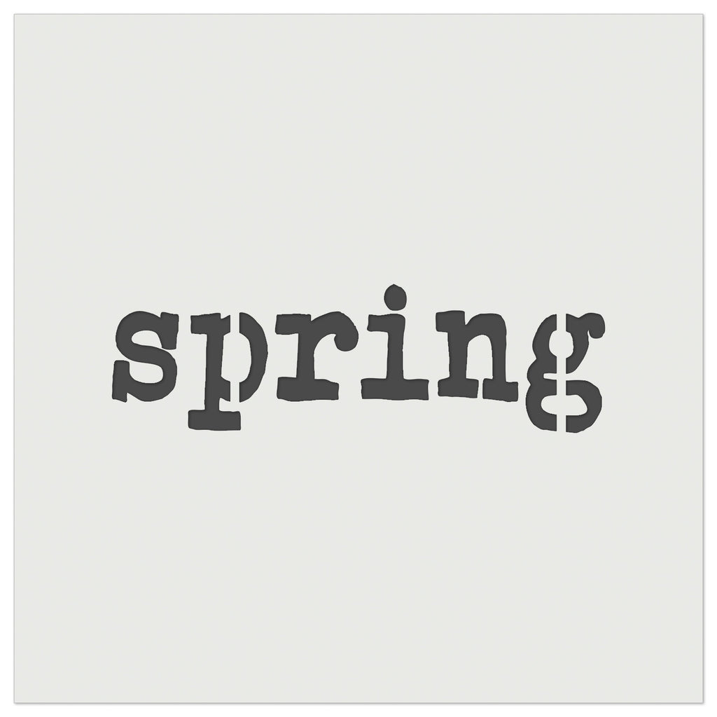 Spring Fun Text Wall Cookie DIY Craft Reusable Stencil