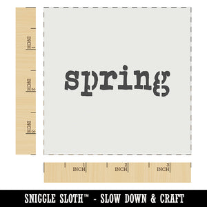 Spring Fun Text Wall Cookie DIY Craft Reusable Stencil