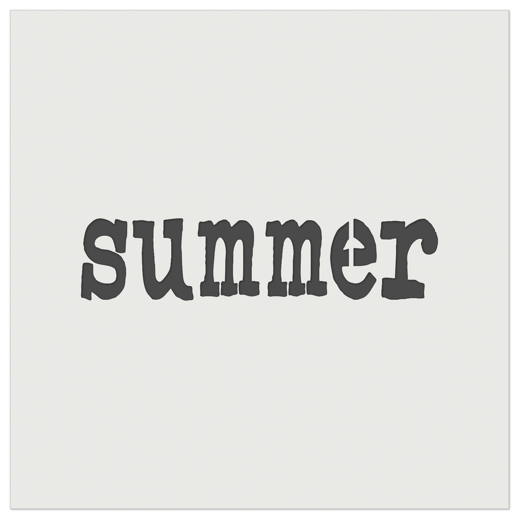 Summer Fun Text Wall Cookie DIY Craft Reusable Stencil