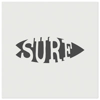 Surfing Surfboard Fun Text Wall Cookie DIY Craft Reusable Stencil