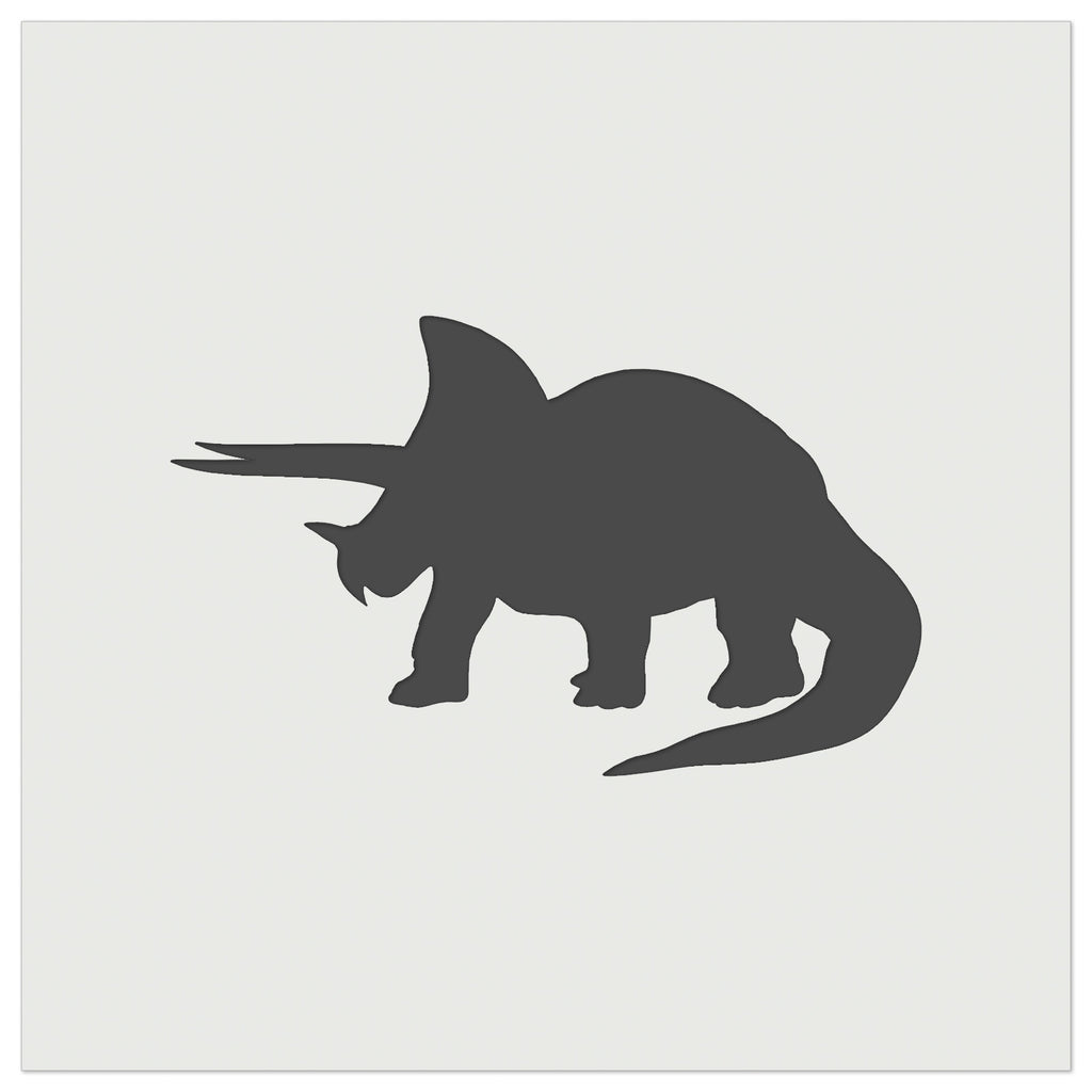 Triceratops Dinosaur Solid Wall Cookie DIY Craft Reusable Stencil