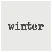 Winter Fun Text Wall Cookie DIY Craft Reusable Stencil