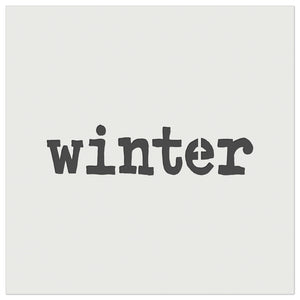 Winter Fun Text Wall Cookie DIY Craft Reusable Stencil