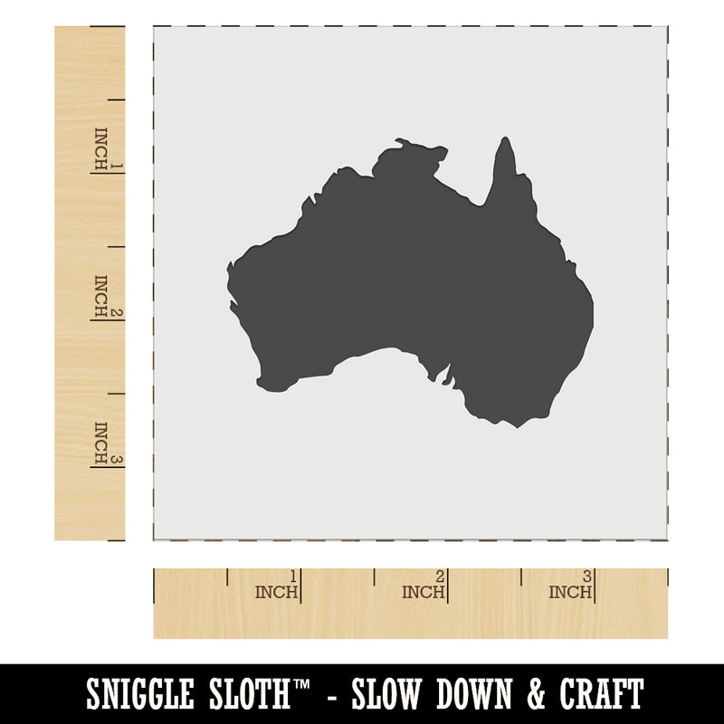 Australia Solid Wall Cookie DIY Craft Reusable Stencil