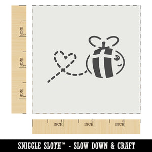 Buzzy Bumble Bee with Heart Wall Cookie DIY Craft Reusable Stencil