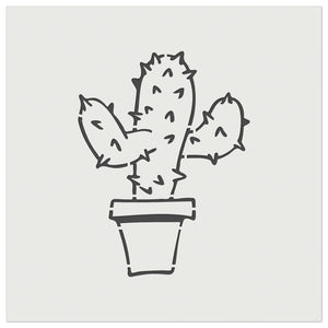 Cute Prickly Cactus Wall Cookie DIY Craft Reusable Stencil