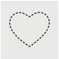 Heart Dashed Love Outline Wall Cookie DIY Craft Reusable Stencil