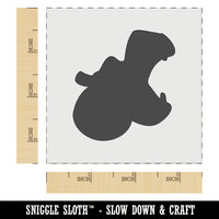 Hippopotamus Head Solid Wall Cookie DIY Craft Reusable Stencil