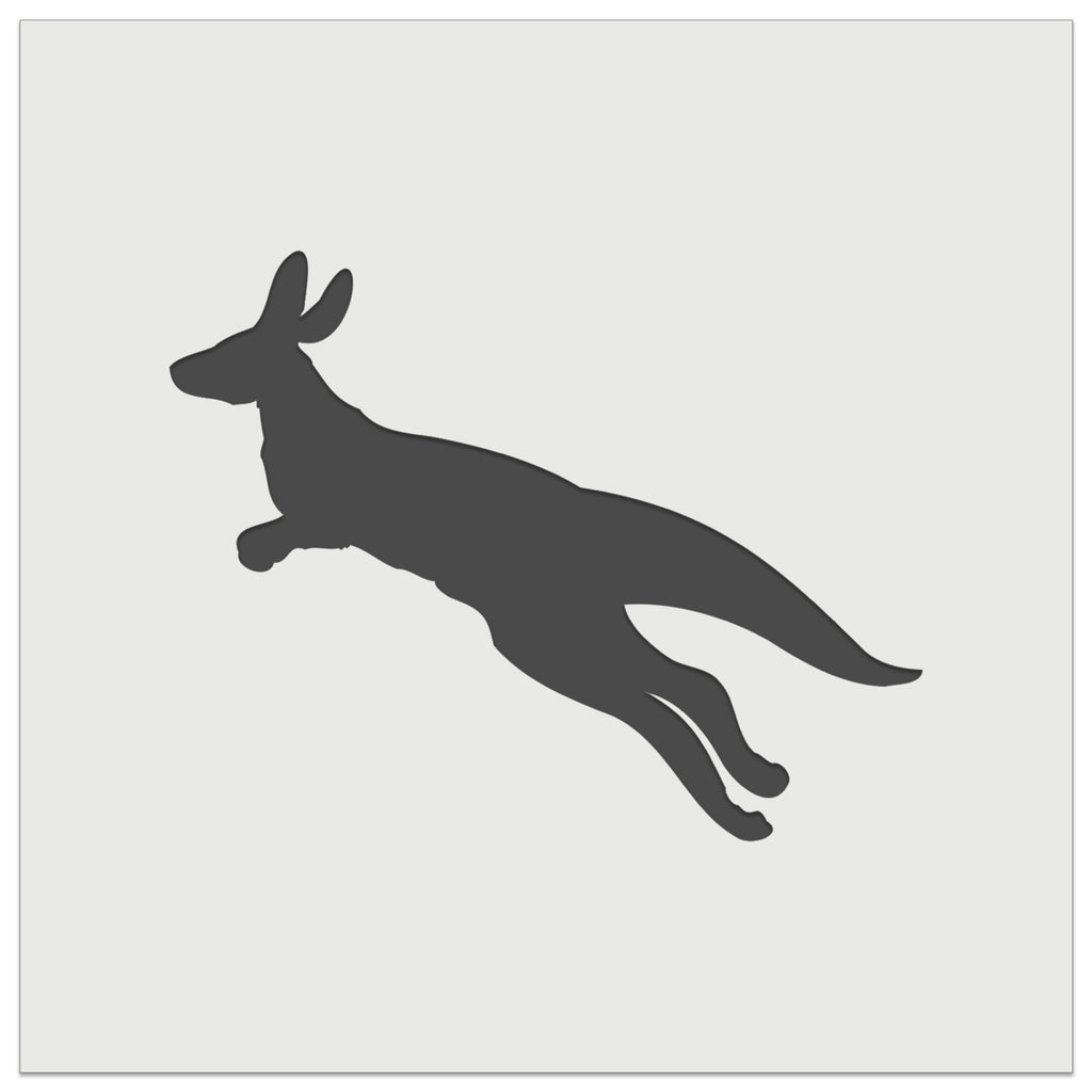 Kangaroo Jumping Solid Wall Cookie DIY Craft Reusable Stencil