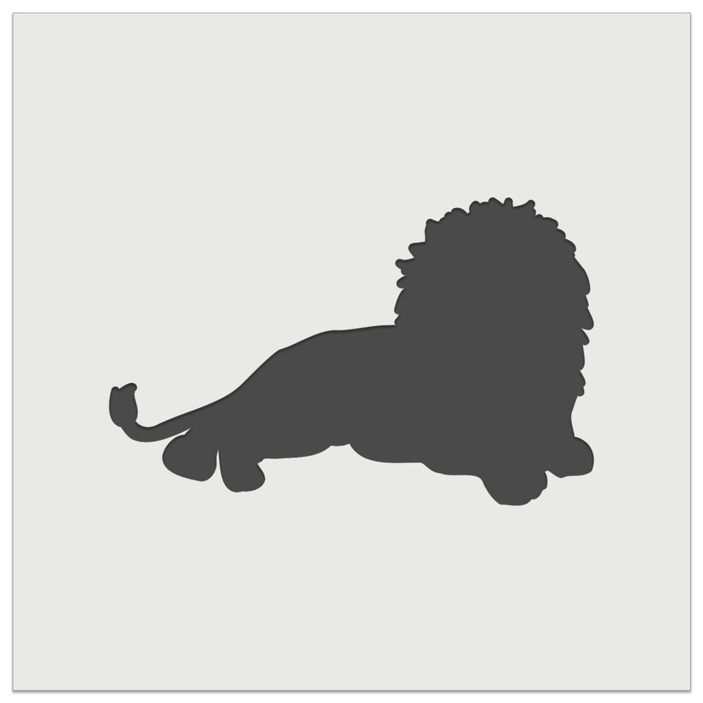 Lion Resting Solid Wall Cookie DIY Craft Reusable Stencil