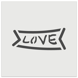 Love Banner Wall Cookie DIY Craft Reusable Stencil