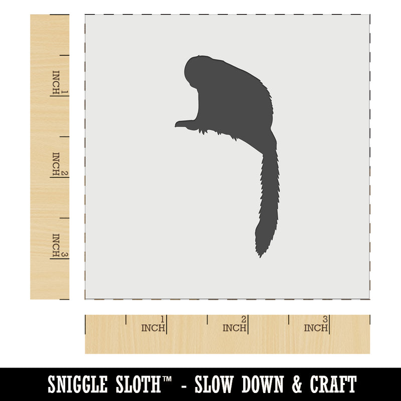 Squirrel Monkey Solid Wall Cookie DIY Craft Reusable Stencil