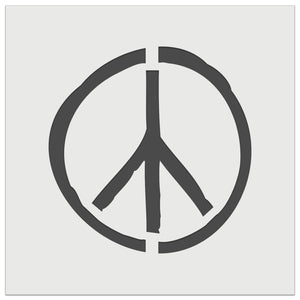 Peace Sign Sketch Wall Cookie DIY Craft Reusable Stencil