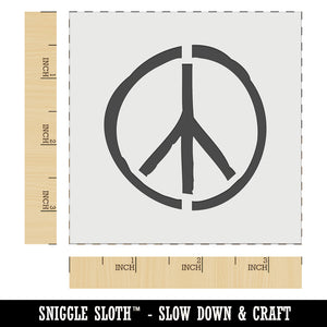 Peace Sign Sketch Wall Cookie DIY Craft Reusable Stencil