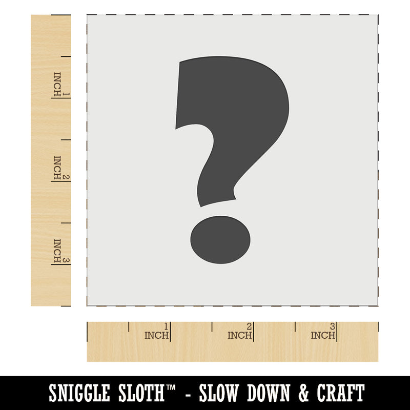 Question Mark Bold Wall Cookie DIY Craft Reusable Stencil