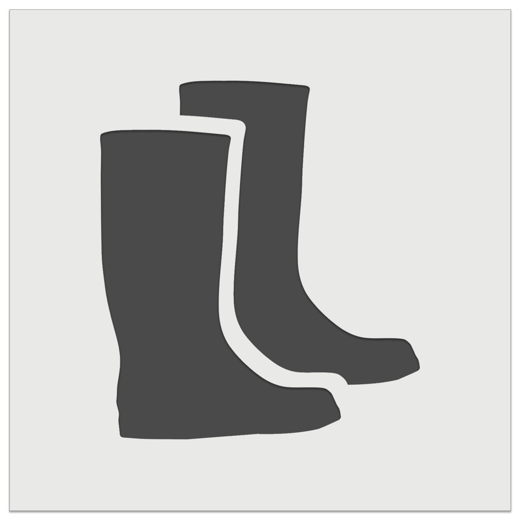 Rain Boots Solid Wall Cookie DIY Craft Reusable Stencil