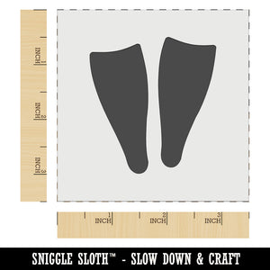 Scuba Snorkel Fins Wall Cookie DIY Craft Reusable Stencil