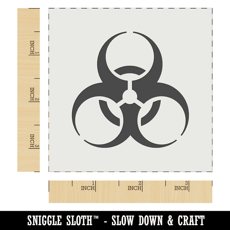 Biohazard Symbol Wall Cookie DIY Craft Reusable Stencil