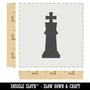 Chess King Piece Wall Cookie DIY Craft Reusable Stencil