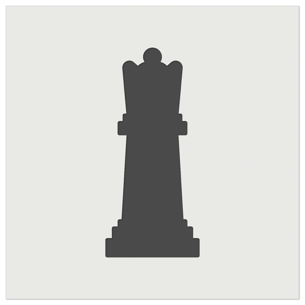 Chess Queen Piece Wall Cookie DIY Craft Reusable Stencil