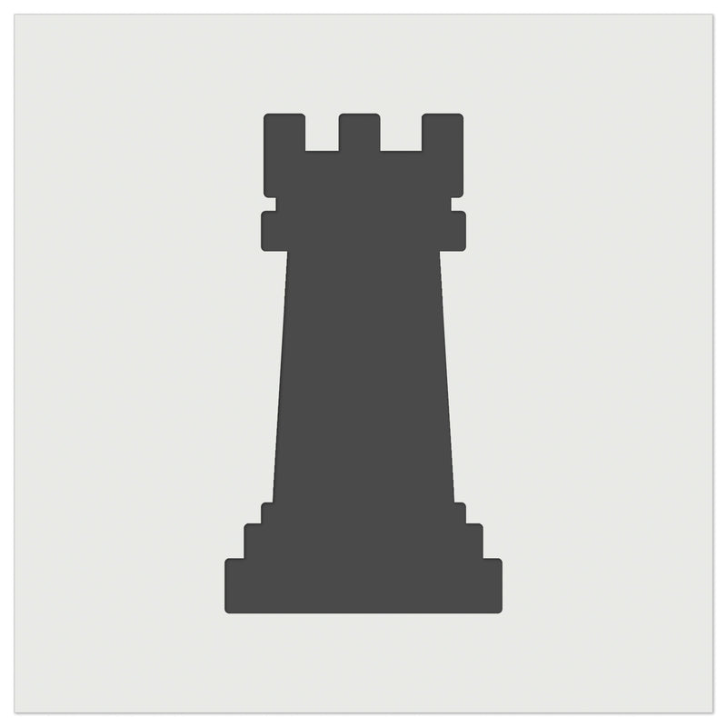 Chess Rook Piece Wall Cookie DIY Craft Reusable Stencil