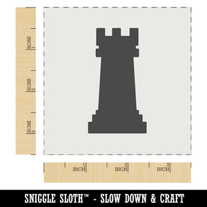 Chess Rook Piece Wall Cookie DIY Craft Reusable Stencil