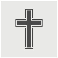 Cross with Outline Christian Wall Cookie DIY Craft Reusable Stencil