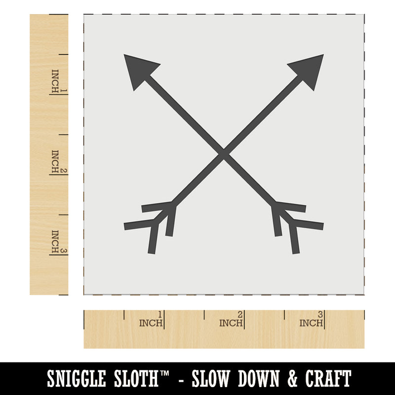 Crossed Arrows Wall Cookie DIY Craft Reusable Stencil