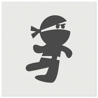 Cute Fighting Ninja Wall Cookie DIY Craft Reusable Stencil